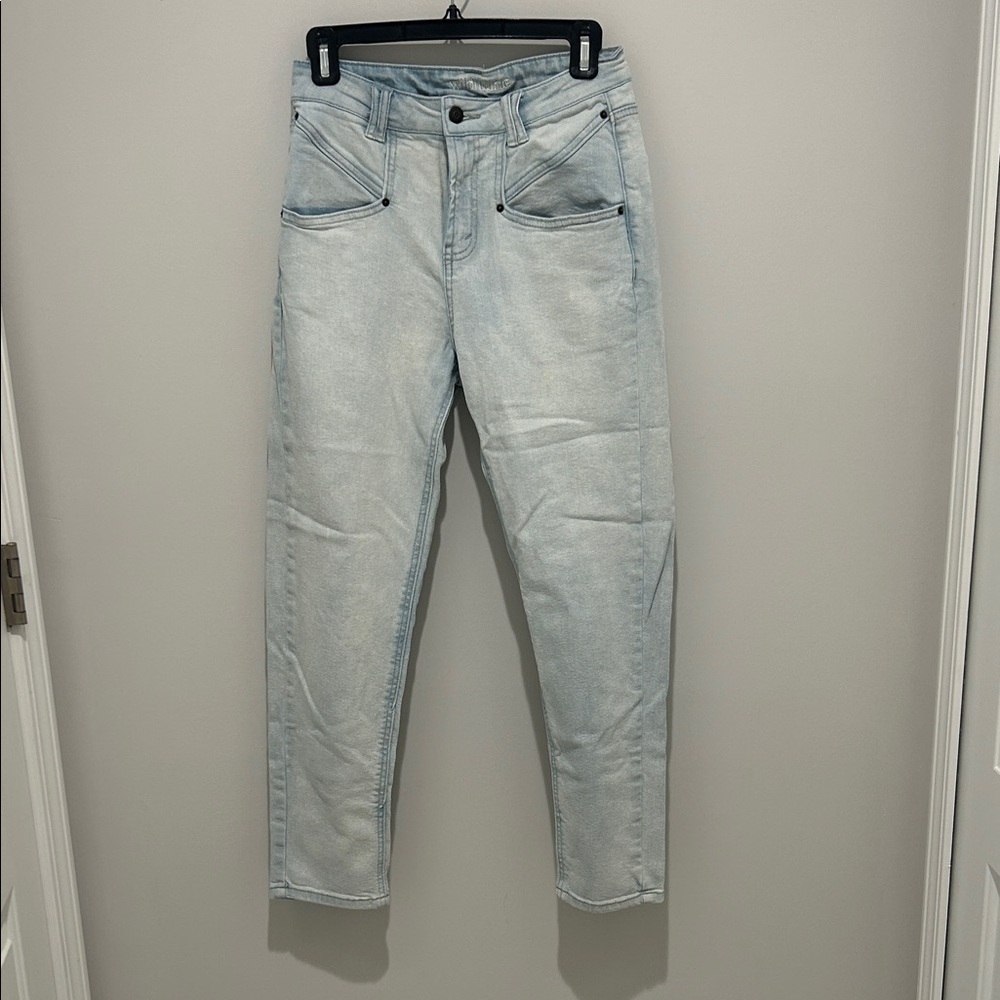 Light Blue Denim High Rise Mom Jeans